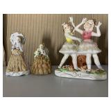 LACE FIGURINES, SOME DAMAGE TO LACE