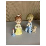 BOY & GIRL PRAYING FIGURINES