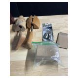 VINTAGE SHOE STRETCHERS, ENVELOPES, DOG TAGS