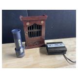 MINI WALL SHELF, POWER ADAPTER, FLASHLIGHT