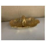 COLONIAL WARE HAND PAINTED DISH 6.5" W