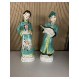 VINTAGE JAPANESE FIGURINES MAN & WOMAN