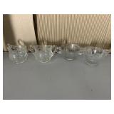 ETCHED CREAMERS & SUGARS