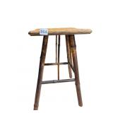 CANE TOP BAMBOO BASE STAND 18" H X 12" X 12"