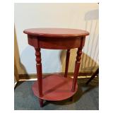 RED TOP 2 TIER TABLE