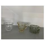 CREAMER, COVERED TRINKET BOX, ETC.