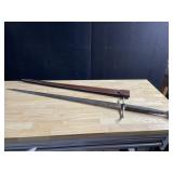 SWORD UNMARKED WITH SHEATH, 47" OVERALL SIZE