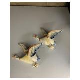 VINTAGE WALL DUCKS CERAMIC 5" WIDE