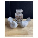 TURKEY FIGURINES, BUD VASE