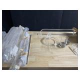 LUCITE TOWEL BARS, SOAP DISH, CUP HOLDER, ETC.