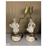 VINTAGE FIGURAL LAMPS 14" H