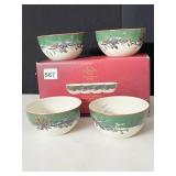 LENOX  WINTER GREETINGS LENOX BOWL NEW IN BOX