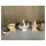 PIN CUSHION, RESIN INDIAN, ETC.