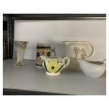 PITCHER, CREAMERS, MUG OCCUPIED JAPAN, VASE