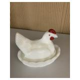 WESTMORELAND NESTING HEN, 3" H