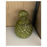 PINEAPPLE COOKIE JAR, SOME CHIPS ON EDGE OF LID