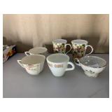 TEACUPS, COFFEE MUGS, PYREX & OTHERS