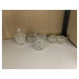 FOSTORIA CREAMER, SUGAR, CANDY DISH