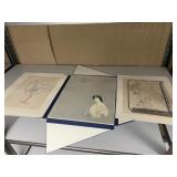 JAPANESE BOOK WITH UNFRAMED PRINTS