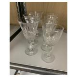 WINE GLASSES, TOTAL 7