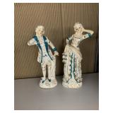 PORCELAIN LADY & MAN FIGURE