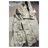 US MILITARY ISSUE CHEMICAL BIOHAZARD OVERALLS &