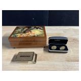 GUINNESS CUFF LINKS, BOEING BELT BUCKLE, JEWELRY