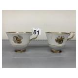 TUSCAN FINE ENGLISH BONE CHINA CUPS AQUARIUS &