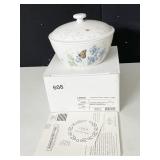 LENOX BUTTERFLY MEADOW SM. COVERED BOWL NIB