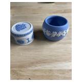 WEDGWOOD TRINKET BOX, MINI PLANTER