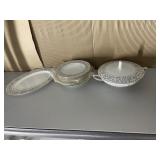 NORITAKE PLATTER, COVERED BOWL, 9 BOWLS