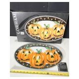 GORHAM PUMPKIN PLATTER NIB
