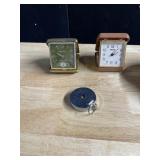 TRAVEL CLOCKS, RETRACTABLE KEY CHAIN