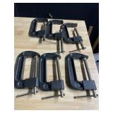 C CLAMPS 4" TOTAL 6