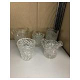 CUT & PRESSED GLASS CREAMERS