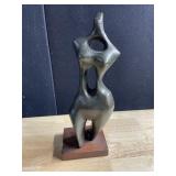 ART NOVEAU COMPOSITION BUST 12.5" H