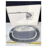 SPYRO 18" OVAL TRAY LENOX NIB