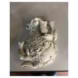 VINTAGE BIRD WALL POCKET 9"