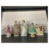 FIGURINES OCCUPIED JAPAN, HOMECO, AVON, DAMAGE AS