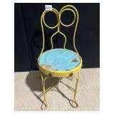 CHILDS ANTIQUE ICE CREAM CHAIRS 11" SEAT H X 21"
