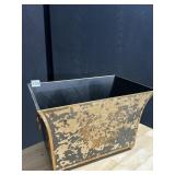 TOLE PLANTER, BY REED, NEEDS REPAINTED 10" X 16"