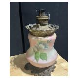 HAND PAINTED BANQUET OIL LAMP