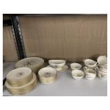 LENOX DINNERWARE COMPLETE FOR 8 STARLIGHT PATTERN