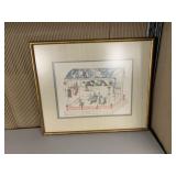 FRAMED JAPANESE PRINT, 16 X 19