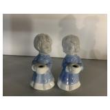 GIRL & BOY CANDLE STICK HOLDER FIGURINE, UNMARKED