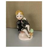 RELCO BURLESQUE GIRL FIGURINE, SOME DAMAGE TO
