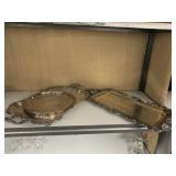 SILVER PLATE PLATTERS & SERVING TRAY