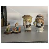 CLOWN & GIRL FIGURINES