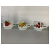 MUGS ANCHOR HOCKING, FIRE KING WARE