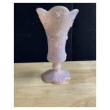 FENTON CABBAGE ROSE VASE 9" H
